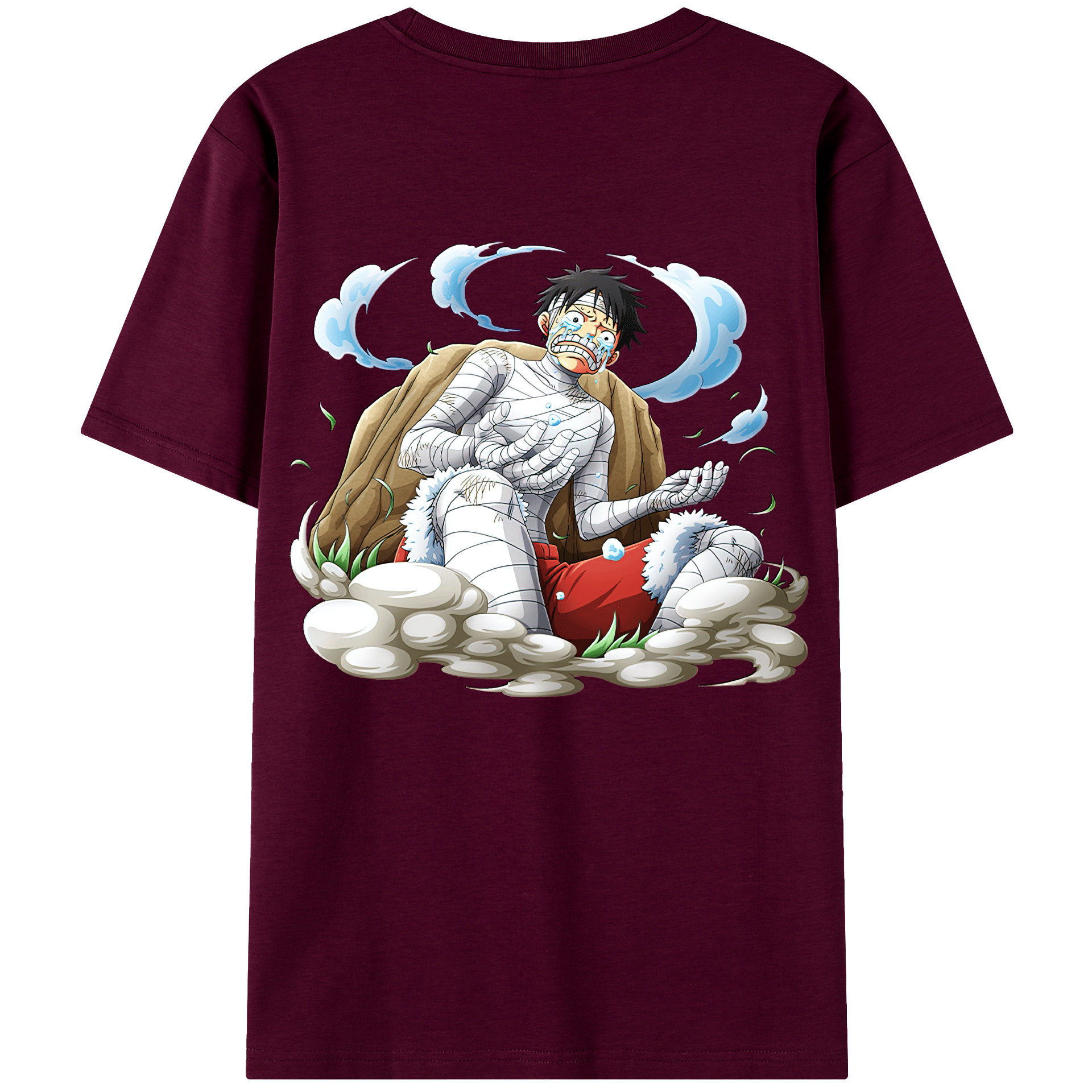 ワンピース モンキー・D・ルフィ ONE PIECE Monkey D. Luffy レディース半袖Tシャツ(バックプリント)